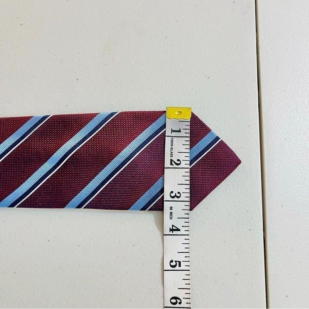 Tommy Hilfiger Textured Color Striped Silk Tie Career Formal
